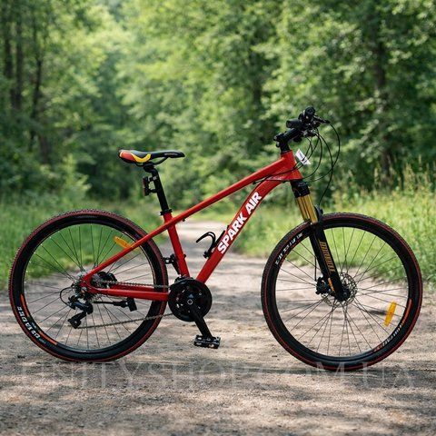 Гірський велосипед SPARK AIR F100 27,5", алюмінієва рама 15", 21 швидкість, червоний 191837 фото