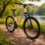 Гірський підлітковий велосипед SPARK ROAD 24", алюмінієва рама 12", 21 швидкість, бежевий 239977 фото