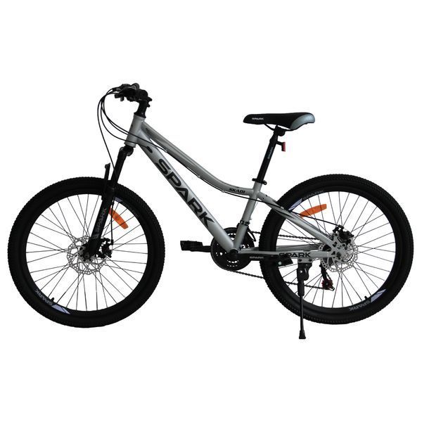 Гірський веслосипед SPARK SKADI 24" MTB сталева рама 12", 21 швидкість, Сірий 240097 фото