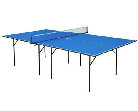 Тенісний стіл GSI Sport Hobby Light складний для приміщень 274&times;152,5&times;76 см, ДСП 16 мм, сітка, Синій Gk-1 фото