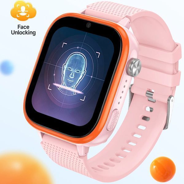 Дитячий смарт-годинник HOCO Y101 з GPS, відеозвʼязком, прослуховуванням, SIM, IP65, 4G Рожевий 6422 фото