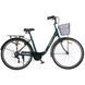 Міський велосипед SPARK CITY TEYA 28", алюмінієва рама 18&rdquo;, 7 швидкостей, кошик, багажник, темно-зелений 239990 фото 2