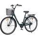Міський велосипед SPARK CITY TEYA 28", алюмінієва рама 18&rdquo;, 7 швидкостей, кошик, багажник, темно-зелений 239990 фото 4