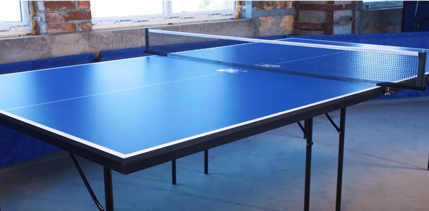 Тенісний стіл GSI Sport Hobby Light складаний для приміщень, ДСП 16 мм, сітка, Синій Gk-1 фото