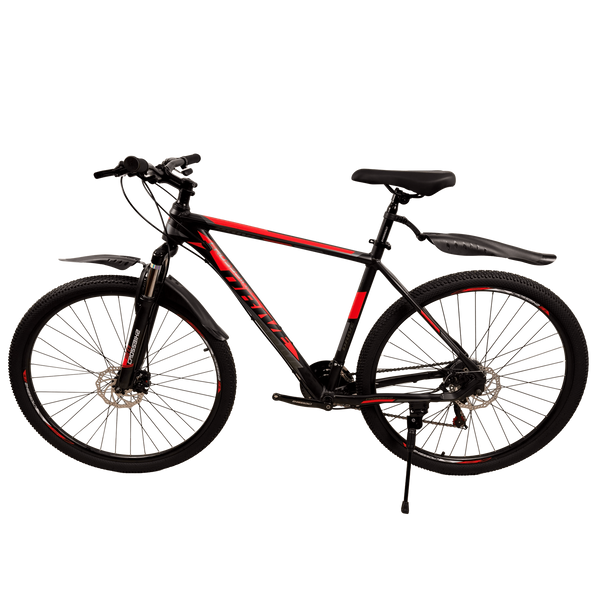 Гірський велосипед CrossBike Drive 29", алюмінієва рама 21", 21 швидкість, чорний-червоний 29СTA-006311 фото