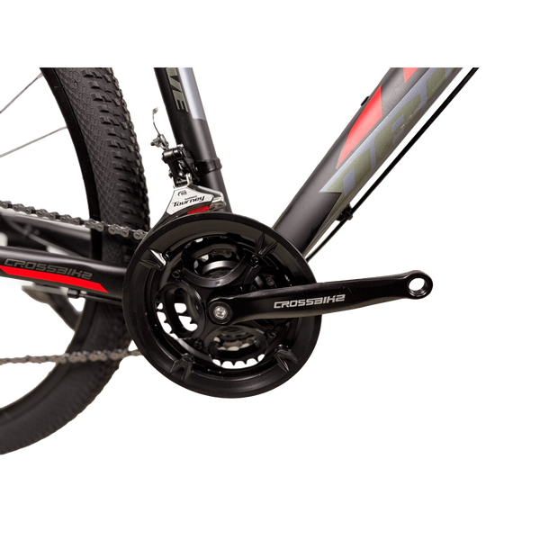 Гірський велосипед CrossBike Drive 29", алюмінієва рама 21", 21 швидкість, чорний-червоний 29СTA-006311 фото