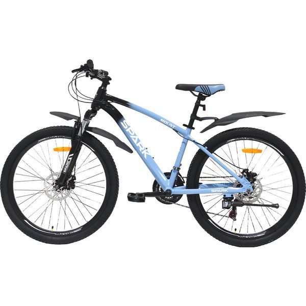 Велосипед SPARK MOUNT 26" Гірський, Алюмінієва рама 15", 21 швидкість, Дискові гальма, Блакитний 218758 фото