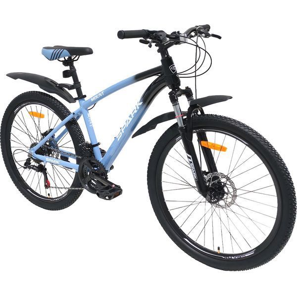Велосипед SPARK MOUNT 26" Гірський, Алюмінієва рама 15", 21 швидкість, Дискові гальма, Блакитний 218758 фото