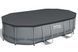 Каркасний овальний басейн Bestway Power Steel 56448 488&times;305&times;107 см з фільтром, тентом, сходами, для сімʼї, ПВХ 56448 фото 2