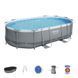 Каркасний овальний басейн Bestway Power Steel 56448 488&times;305&times;107 см з фільтром, тентом, сходами, для сімʼї, ПВХ 56448 фото 7