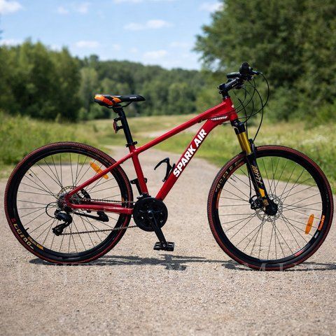 Гірський велосипед SPARK AIR F100 27,5", алюмінієва рама 17", 21 швидкість, червоний 185372R фото