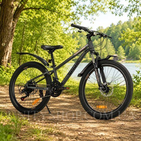 Гірський велосипед SPARK HOLD 24", сталева рама 11", 21 швидкість, темно-графитовий 239391 фото