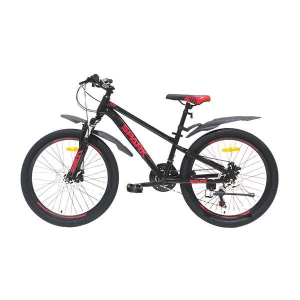 Підлітковий гірський велосипед SPARK JOY 24" сталева рама 12", 21 швидкість, амортизація Чорний 222965 фото