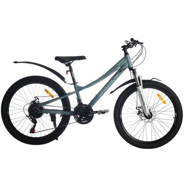 Гірський підлітковий велосипед SPARK NERO 24", сталева рама 11", 21 швидкість, бірюзовий 239221 фото