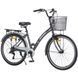 Міський велосипед SPARK CITY REINE 26", алюмінієва рама 17", 7 швидкостей, кошик, багажник, графітовий 246929 фото 3