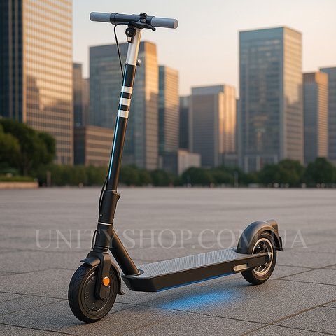 Електросамокат OKAI ES20-NEON 8.5" 600Вт, 40 км, 25 км/год, підсвітка, NFC, IPX5 Чорний ES20-B фото