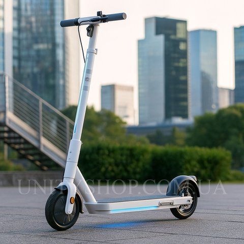 Електросамокат OKAI ES20-NEON 8.5" 600Вт, 40 км, 25 км/год, підсвітка, NFC, IPX5 Білий ES20-W фото