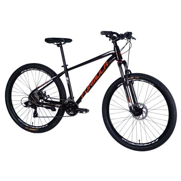 Гірський велосипед Formula THOR 27.5", алюмінієва рама 16", 16 швидкостей, чорний з помаранчевим OPS-FR-27.5-306 фото