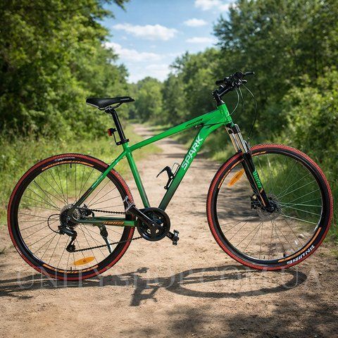 Гірський велосипед SPARK LOT100 29", алюмінієва рама 19", 21 швидкість, зелений 185375G фото