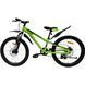 Гірський велосипед Crossbike Dragster Susp 24", алюмінієва рама 11", 7 швидкостей, дискові гальма, для підлітків, зелений 24CJPr-005047 фото 6