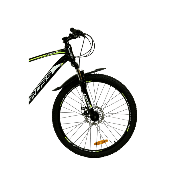 Гірський велосипед CrossBike Tracker 26", алюмінієва рама 17", 21 швидкість, чорний-жовтий 26СTA-004628 фото