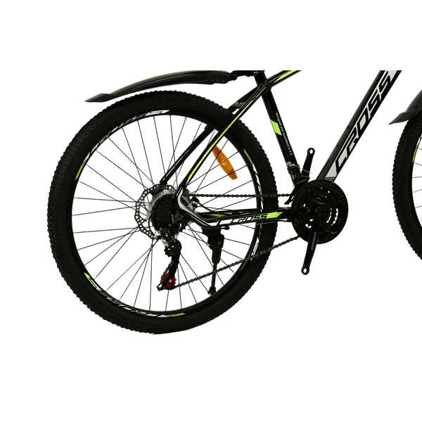 Гірський велосипед CrossBike Tracker 26", алюмінієва рама 17", 21 швидкість, чорний-жовтий 26СTA-004628 фото
