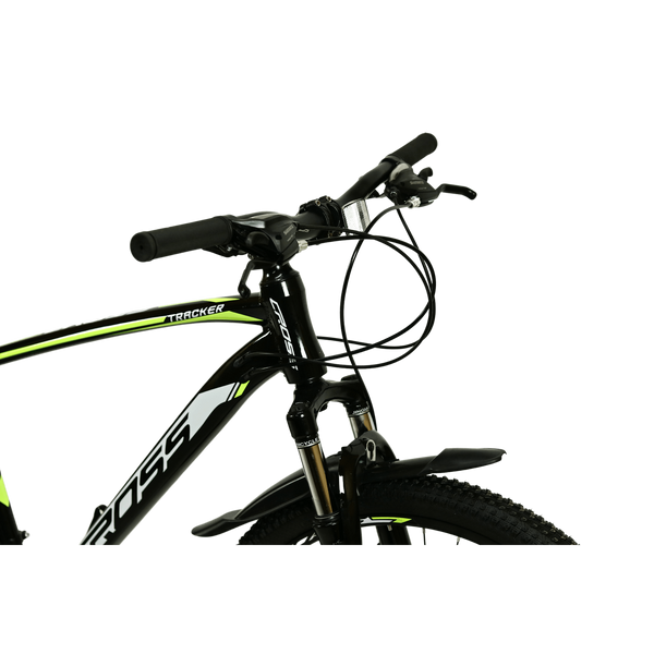 Гірський велосипед CrossBike Tracker 26", алюмінієва рама 17", 21 швидкість, чорний-жовтий 26СTA-004628 фото