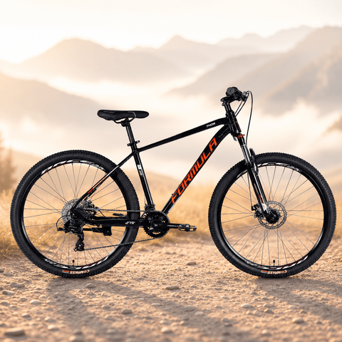 Гірський велосипед Formula THOR 27.5", алюмінієва рама 18", 16 швидкостей, чорний з помаранчевим OPS-FR-27.5-308 фото