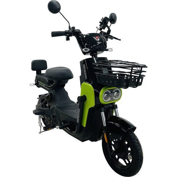 Велосипед з електромотором SPARK TOUR PRO 10", 1000W, 60V 25Ah, швидкість до 50 км/год, чорний із зеленим 247721 фото