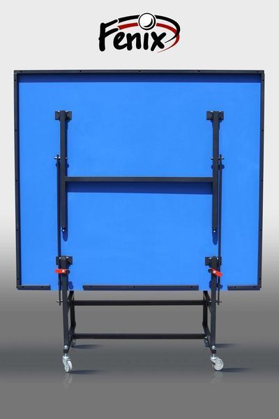 Тенісний стіл для приміщень FENIX Home Sport M16, складаний, колеса з фіксацією, Синій 2011 фото