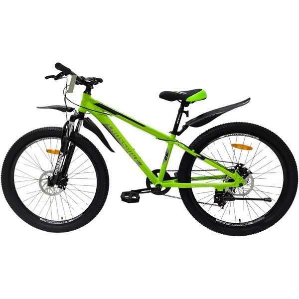 Гірський велосипед Crossbike Dragster Susp 26", алюмінієва рама 13", 7 швидкостей, для підлітків, зелений 26CJPr-005049 фото