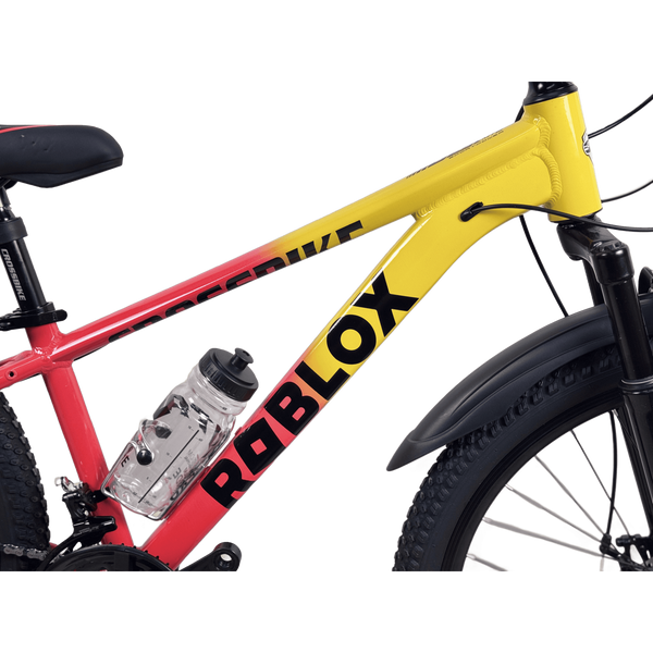 Гірський велосипед CrossBike Roblox 26", алюмінієва рама 13", 21 швидкість, жовто-червоний 26СTA-006525 фото