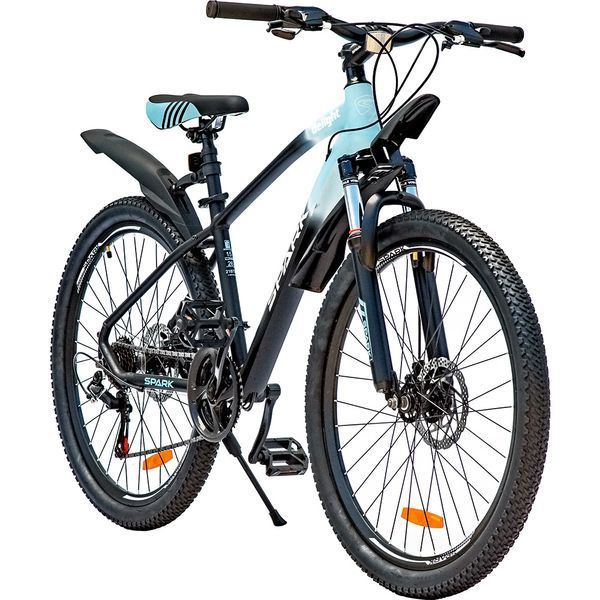 Велосипед гірський SPARK DELIGHT 26&Prime;, алюмінієва рама 15&Prime;, 21 швидкість, Чорно-бірюзовий 218771 фото