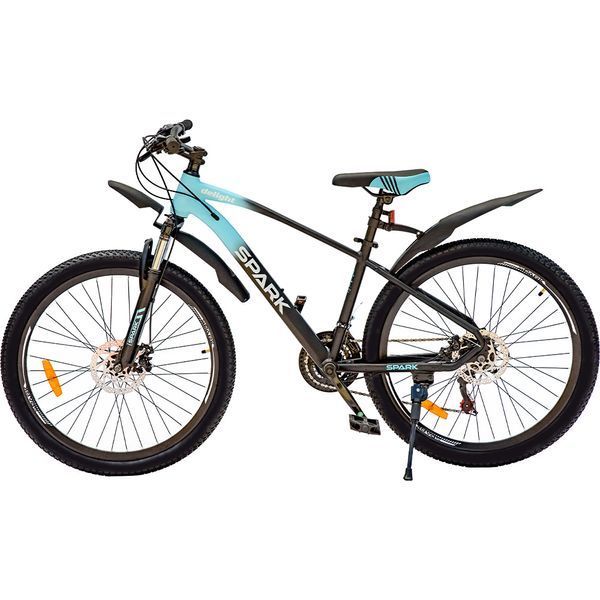 Велосипед гірський SPARK DELIGHT 26&Prime;, алюмінієва рама 15&Prime;, 21 швидкість, Чорно-бірюзовий 218771 фото