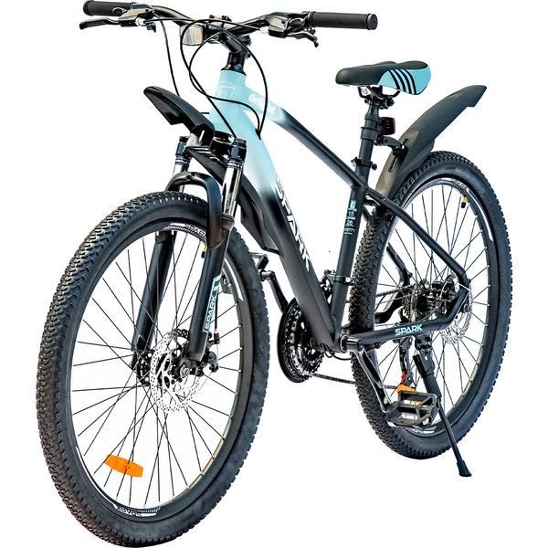 Велосипед гірський SPARK DELIGHT 26&Prime;, алюмінієва рама 15&Prime;, 21 швидкість, Чорно-бірюзовий 218771 фото
