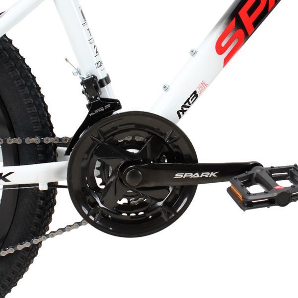Велосипед гірський SPARK MONTERO JR 24", алюмінієва рама 13", 21 швидкість, Білий з чорним 224702 фото