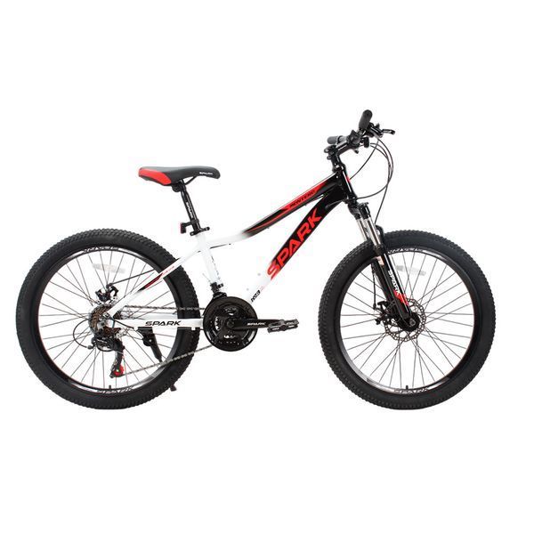 Велосипед гірський SPARK MONTERO JR 24", алюмінієва рама 13", 21 швидкість, Білий з чорним 224702 фото