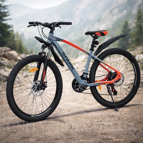Велосипед гірський SPARK DELIGHT 26&Prime;, алюмінієва рама 15&Prime;, 21 швидкість, Сірий з рожевим 218773 фото