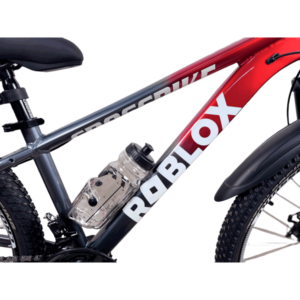 Гірський велосипед CrossBike Roblox 26", алюмінієва рама 13", 21 швидкість, червоний-сірий 26СTA-006523 фото