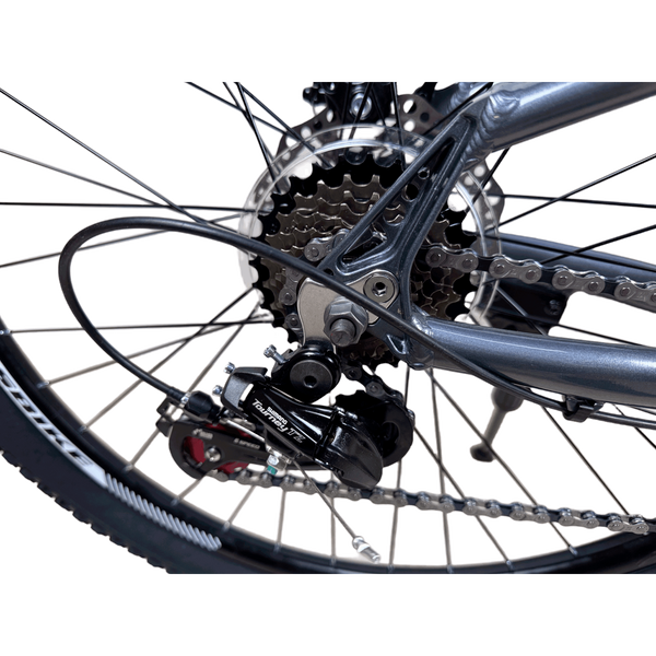 Гірський велосипед CrossBike Roblox 26", алюмінієва рама 13", 21 швидкість, червоний-сірий 26СTA-006523 фото