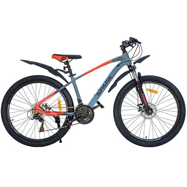 Велосипед гірський SPARK DELIGHT 26&Prime;, алюмінієва рама 15&Prime;, 21 швидкість, Сірий з рожевим 218773 фото