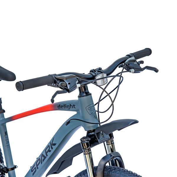 Велосипед гірський SPARK DELIGHT 26&Prime;, алюмінієва рама 15&Prime;, 21 швидкість, Сірий з рожевим 218773 фото