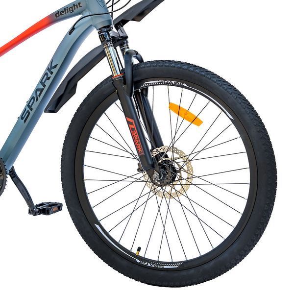 Велосипед гірський SPARK DELIGHT 26&Prime;, алюмінієва рама 15&Prime;, 21 швидкість, Сірий з рожевим 218773 фото
