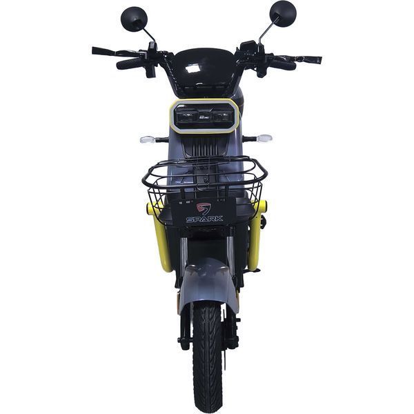 Велосипед з електромотором SPARK BOOST 14", 1200W, 72V 25Ah, швидкість до 50 км/год, сірий із жовтим 249193 фото