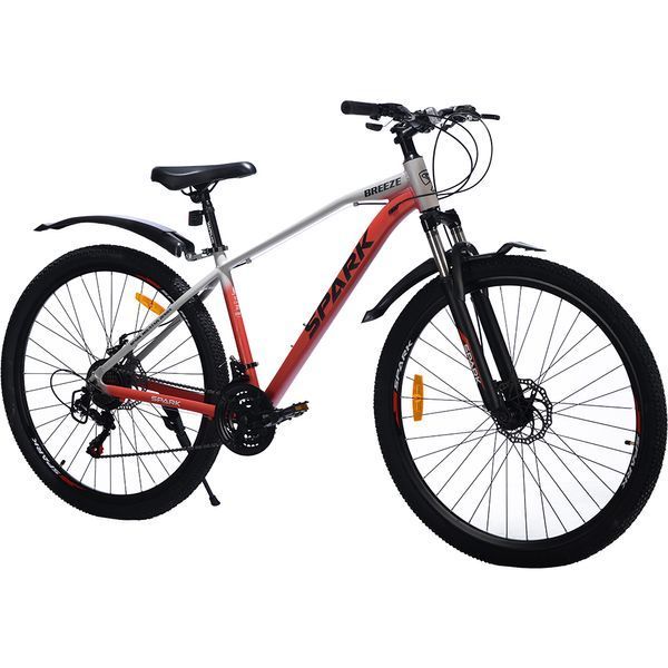 Гірський велосипед SPARK BREEZE 29", алюмінієва рама 17", 21 швидкість, сірий з червоним 239210 фото