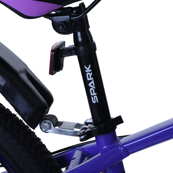 Гірський велосипед SPARK NEO 24", алюмінієва рама 11", 21 швидкість, темно-фіолетовий із фіолетовим 239379 фото