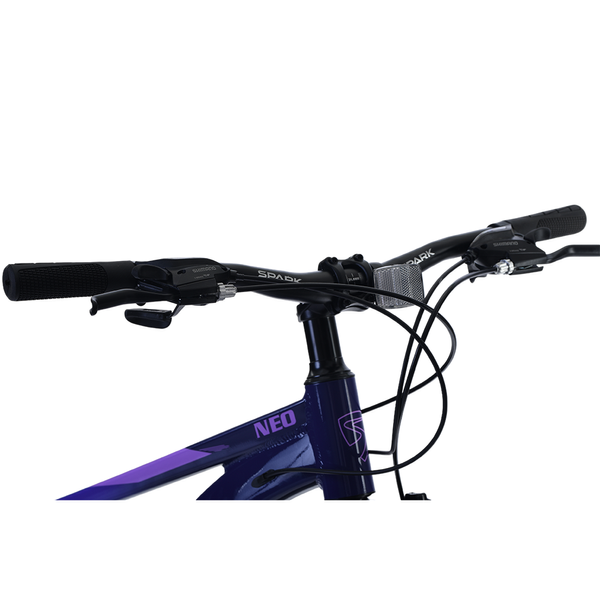 Гірський велосипед SPARK NEO 24", алюмінієва рама 11", 21 швидкість, темно-фіолетовий із фіолетовим 239379 фото