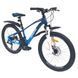 Гірський велосипед SPARK DELIGHT 24" алюмінієва рама 12", 21 швидкість, амортизаційна вилка, дискові гальма, синій 218769 фото 4