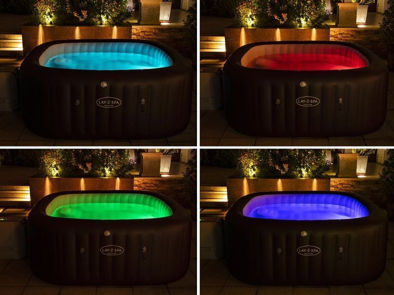 Надувний СПА-басейн Bestway Lay-Z-Spa Maldives 6001U, 201x201 см, Wi-Fi, гідро/аеромасаж 6001U фото